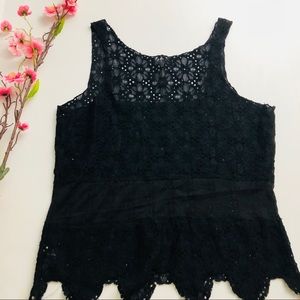 Intimately Free People Small Black Top